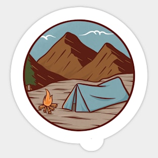 Camping Sticker